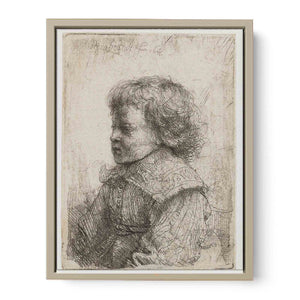 Portrait of a Boy, in Profile Painting