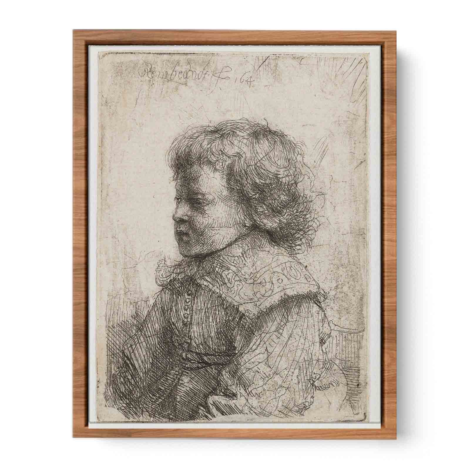 Portrait of a Boy, in Profile Painting