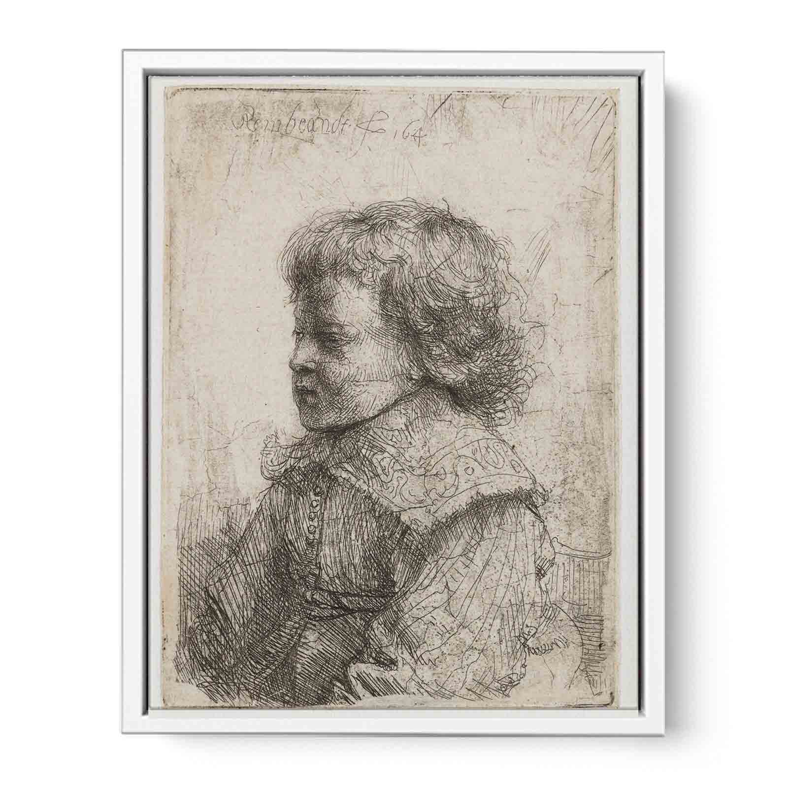Portrait of a Boy, in Profile Painting