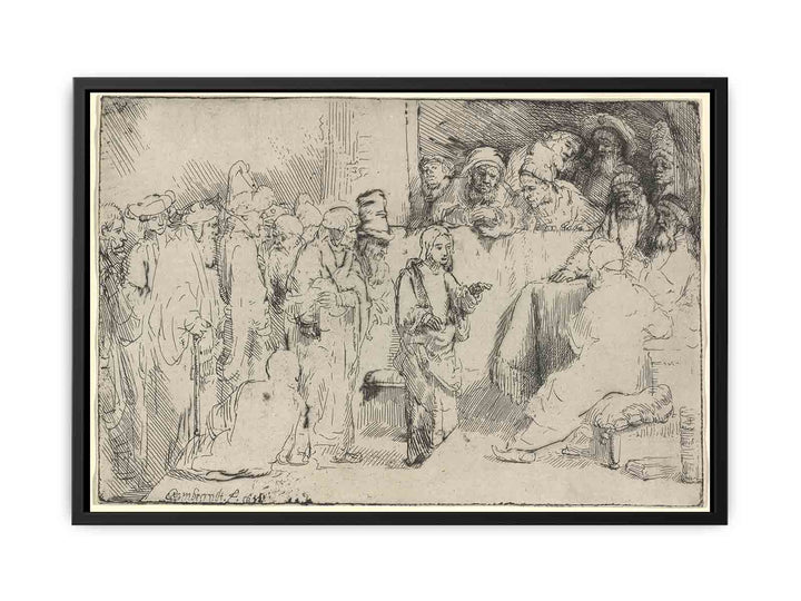 Christ disputing with the Doctors A Sketch
 Painting