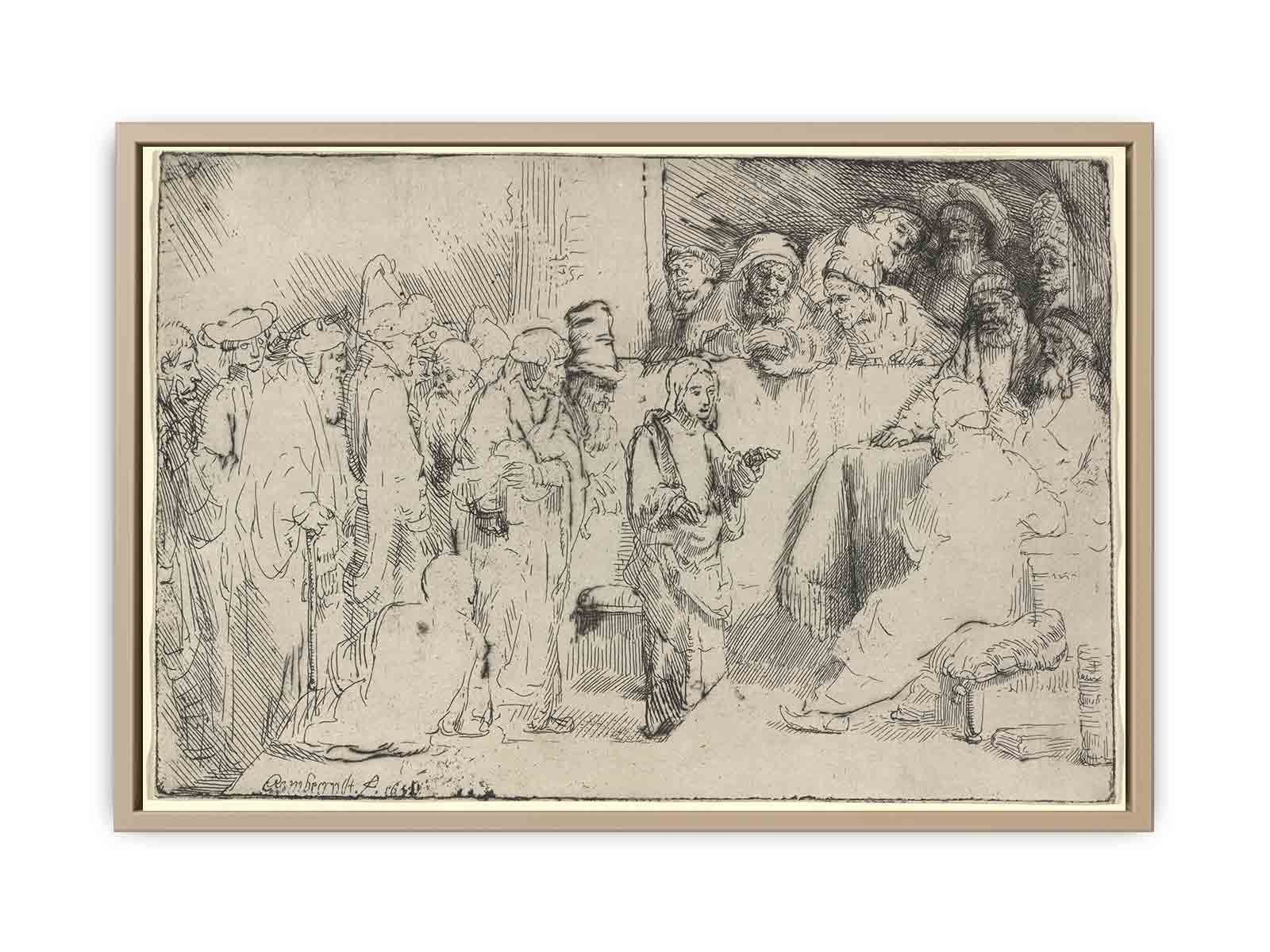 Christ disputing with the Doctors A Sketch Painting