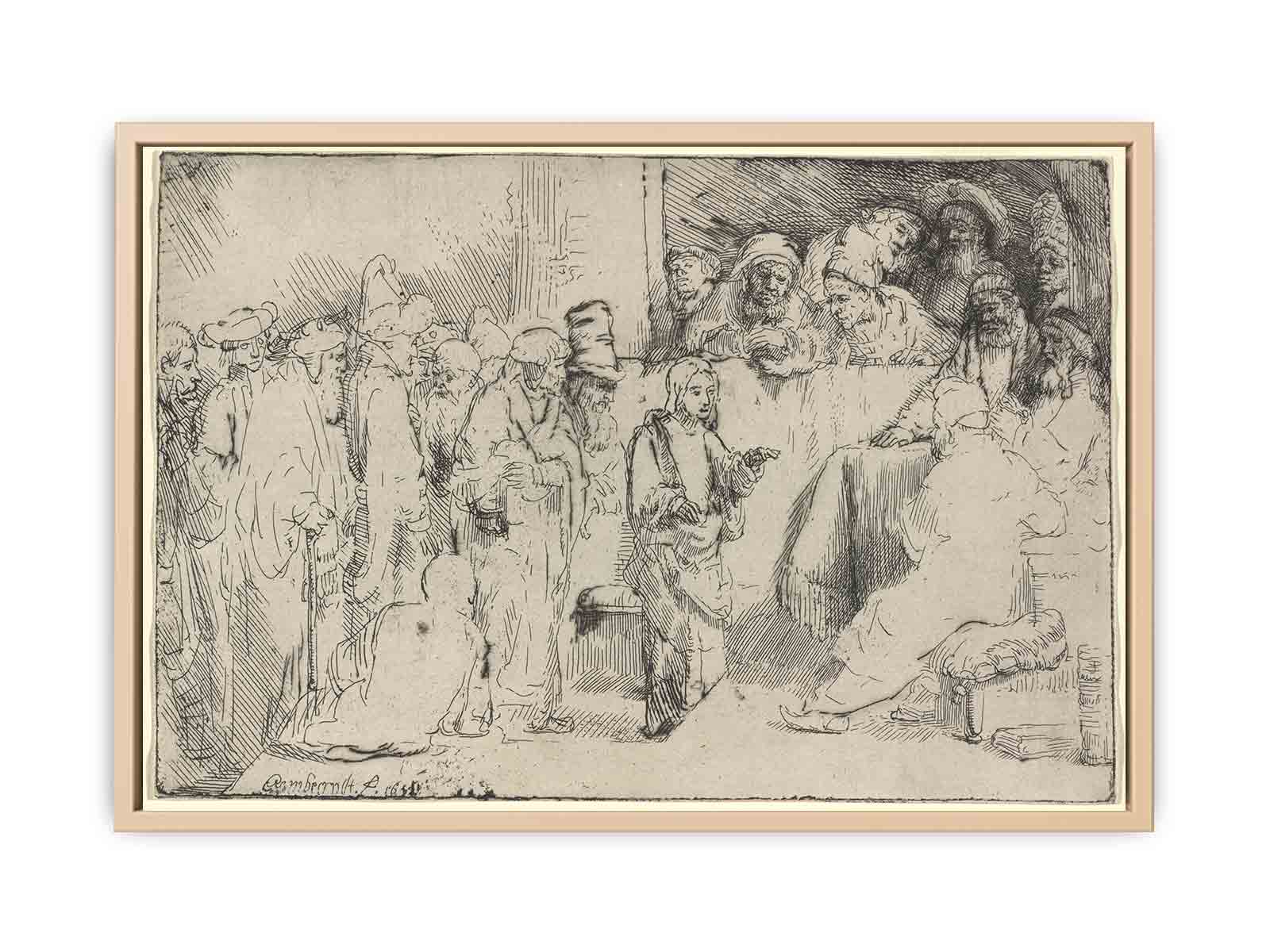 Christ disputing with the Doctors A Sketch Painting