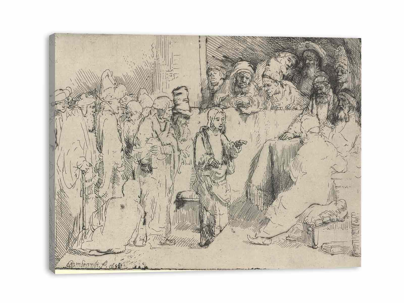 Christ disputing with the Doctors A Sketch Painting