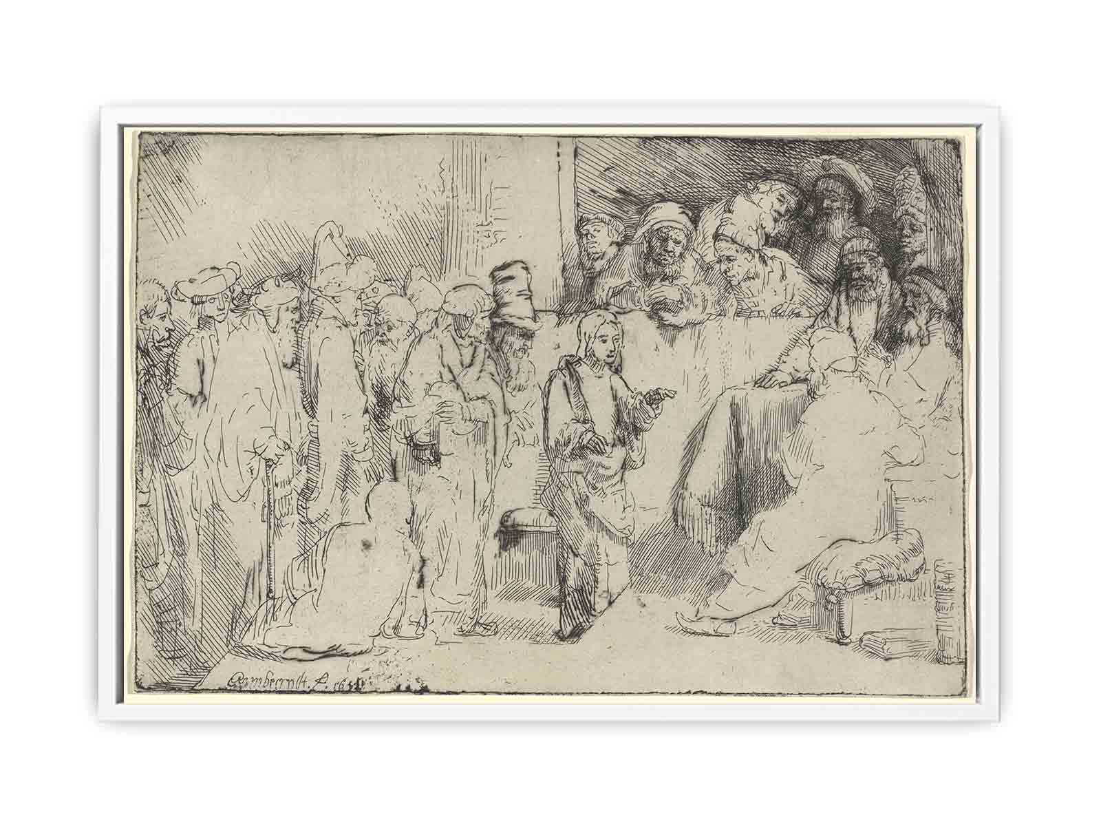 Christ disputing with the Doctors A Sketch Painting
