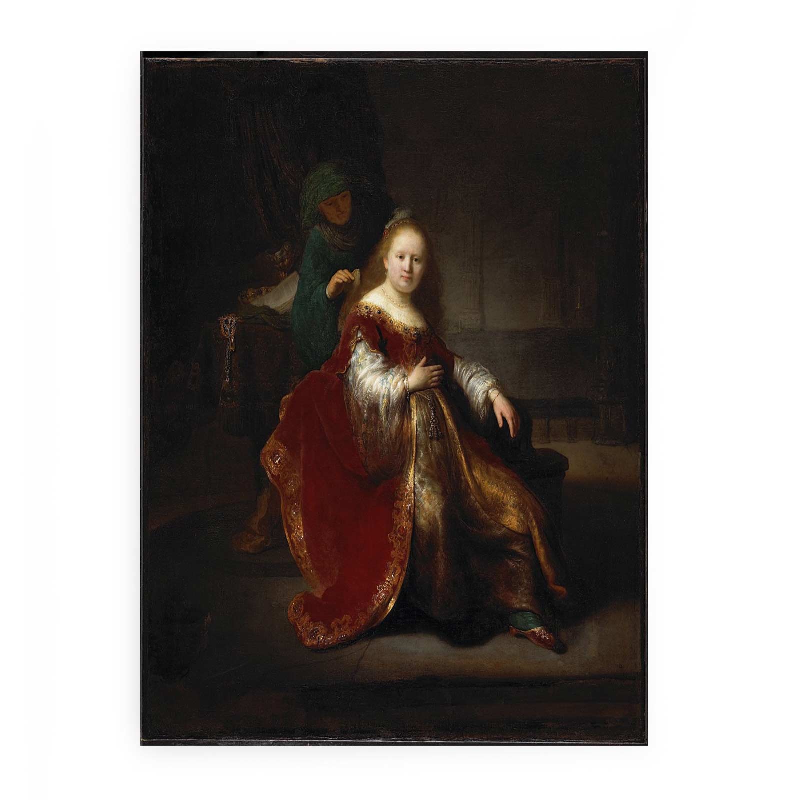 Esther Preparing to Intercede with Assuerus Painting