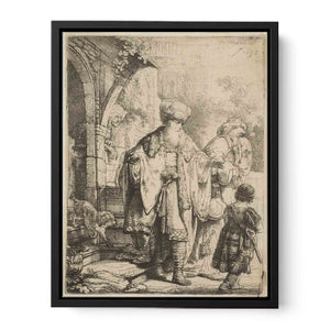 Abraham casting out Hagar and Ishmael Painting