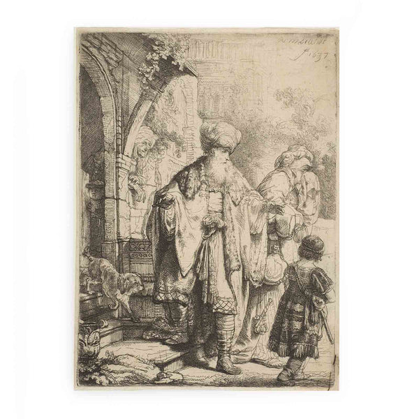 Abraham casting out Hagar and Ishmael Painting