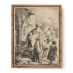 Abraham casting out Hagar and Ishmael Painting