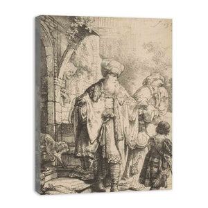 Abraham casting out Hagar and Ishmael Painting