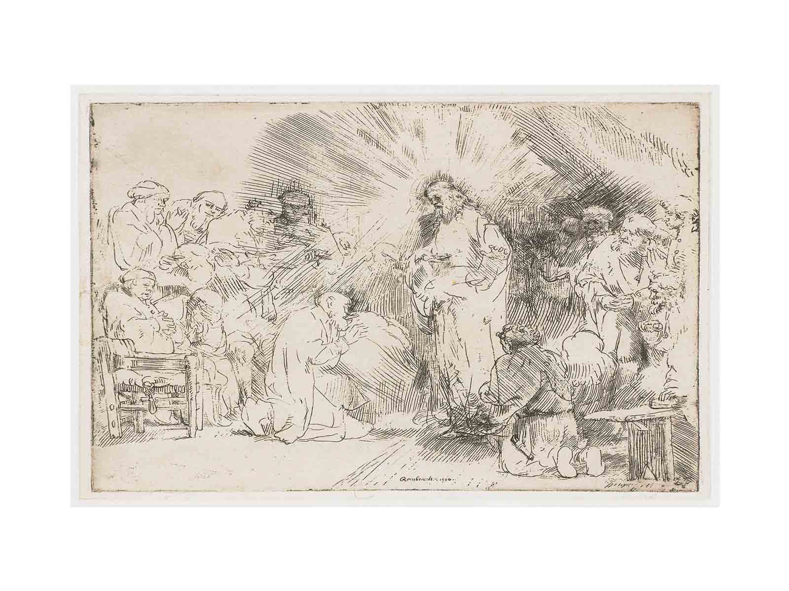 Christ appearing to the Apostles Painting