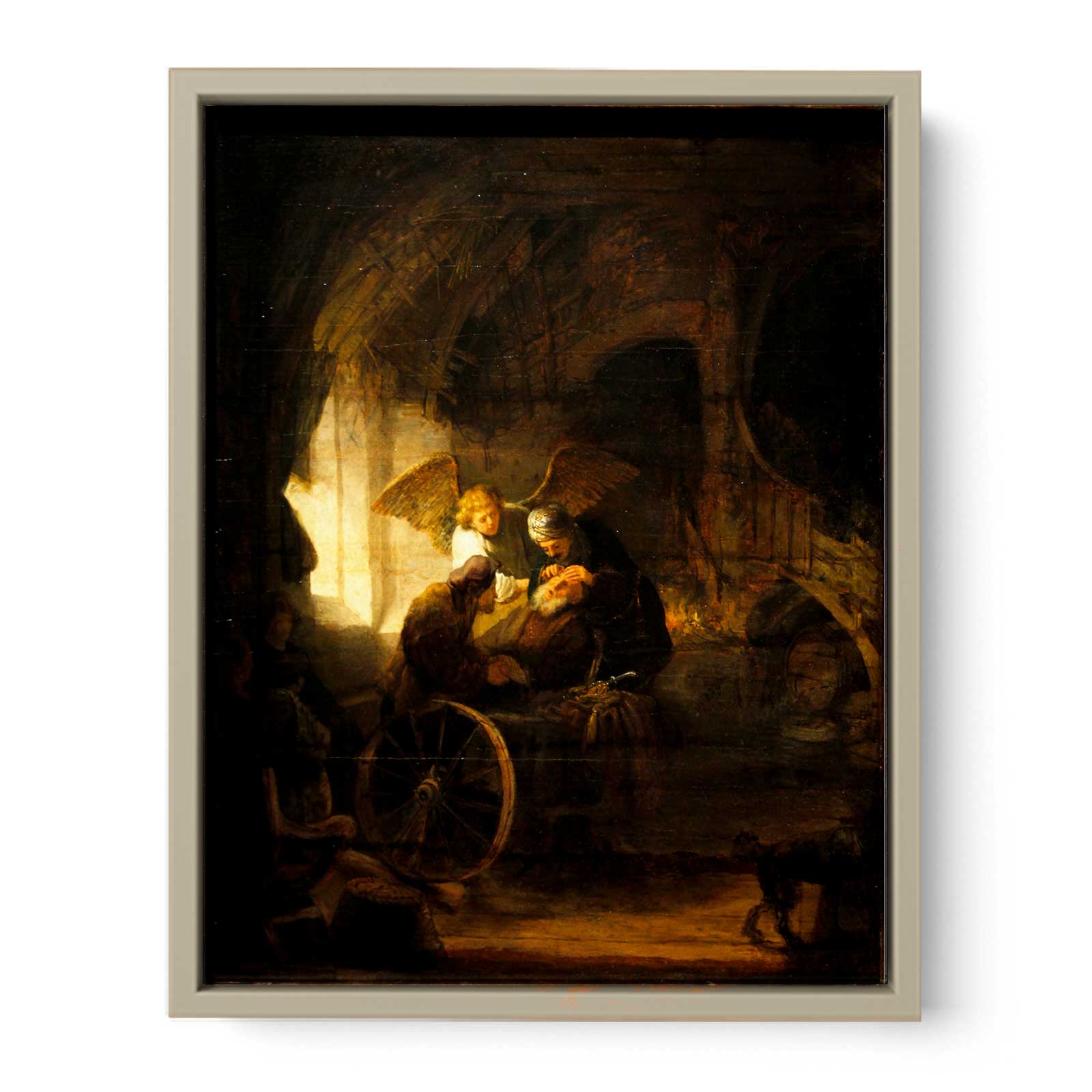 Tobias Returns Sight to His Father Painting