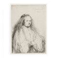 The little Jewish Bride (Saskia as Saint Catherine) Painting