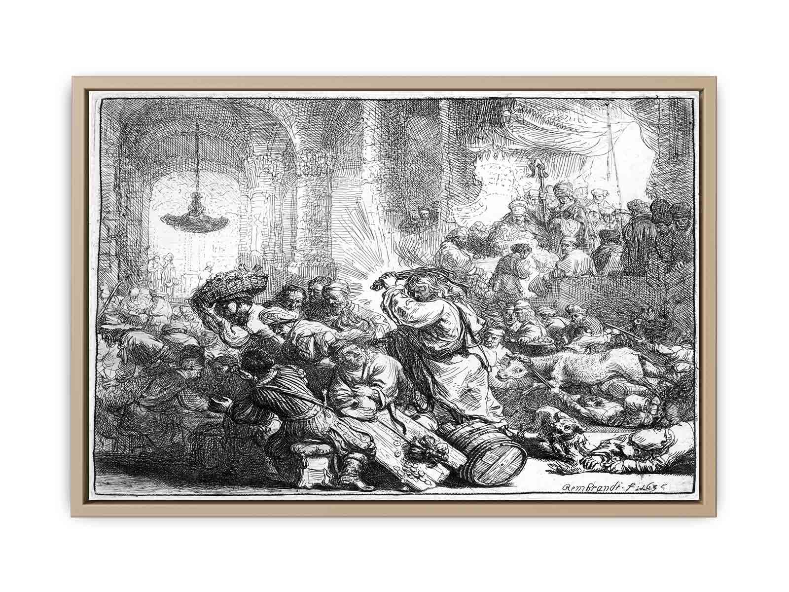 Christ driving the Money Changers from the Temple 2 Painting