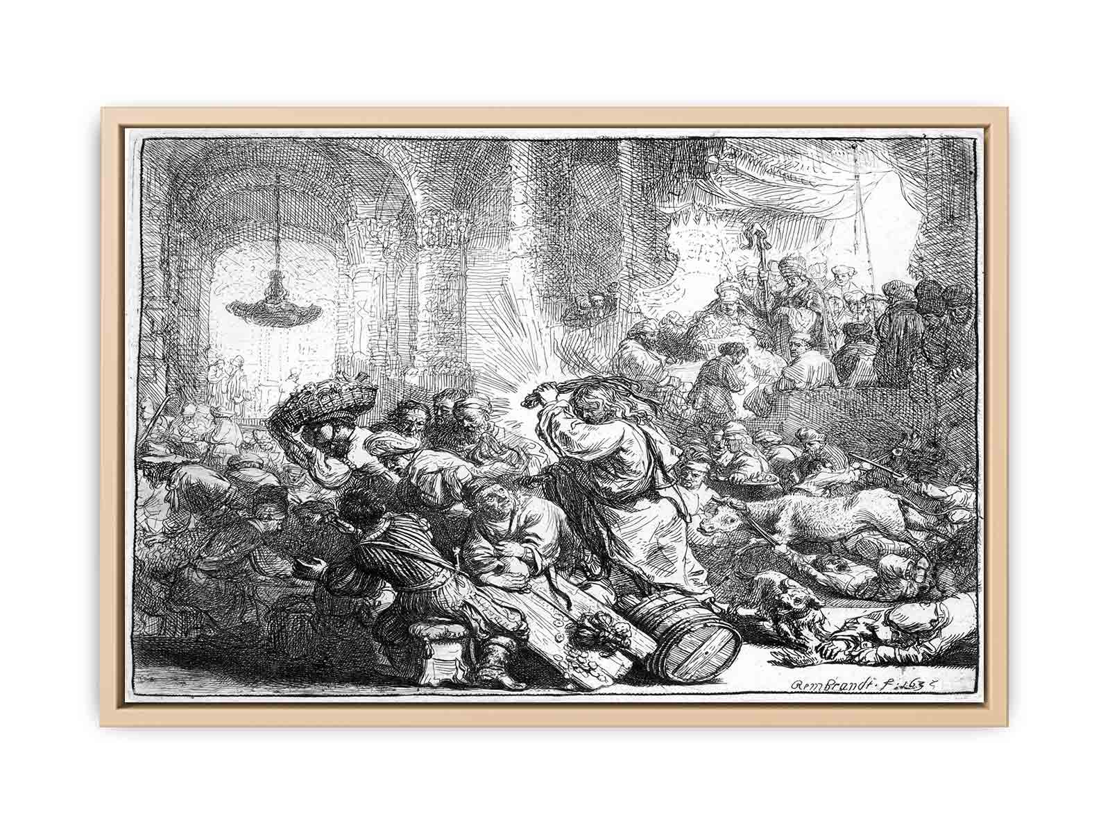 Christ driving the Money Changers from the Temple 2 Painting