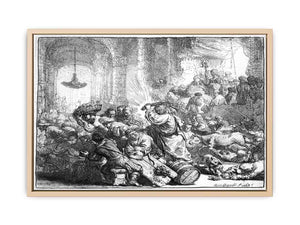 Christ driving the Money Changers from the Temple 2 Painting