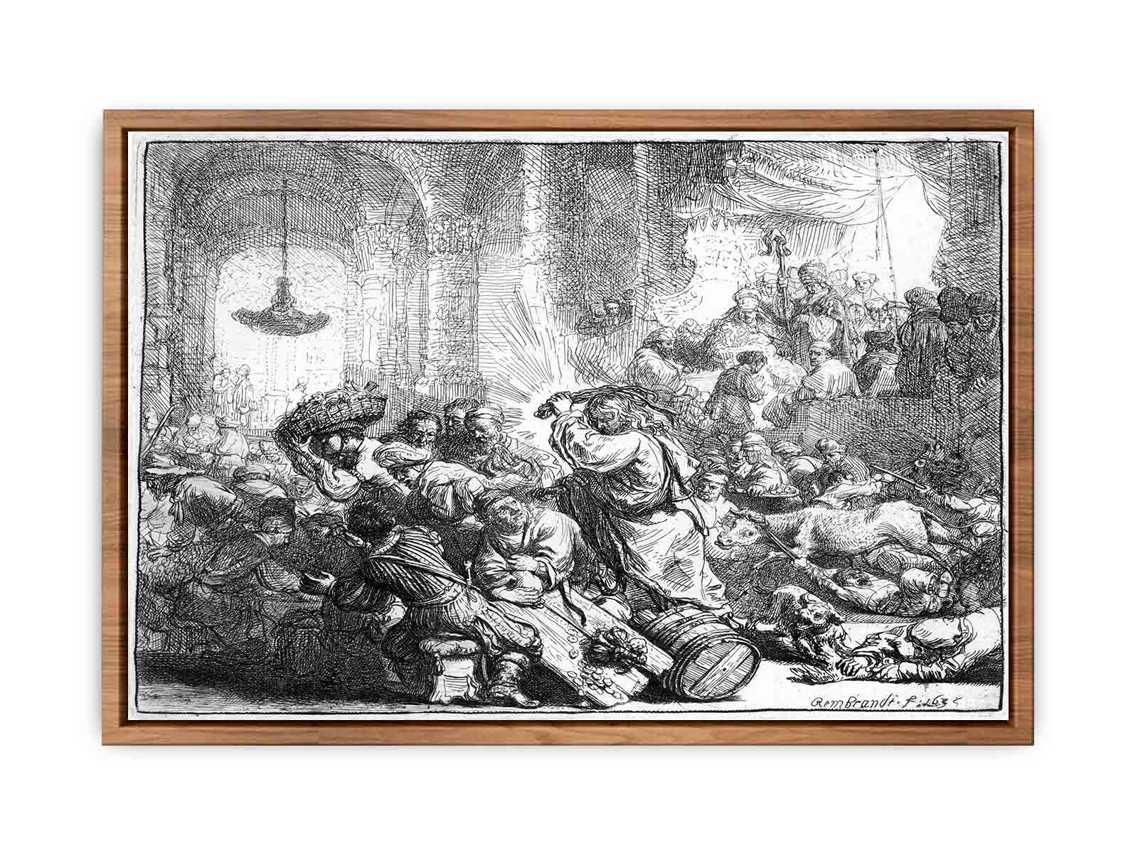 Christ driving the Money Changers from the Temple 2 Painting