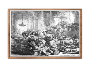 Christ driving the Money Changers from the Temple 2 Painting
