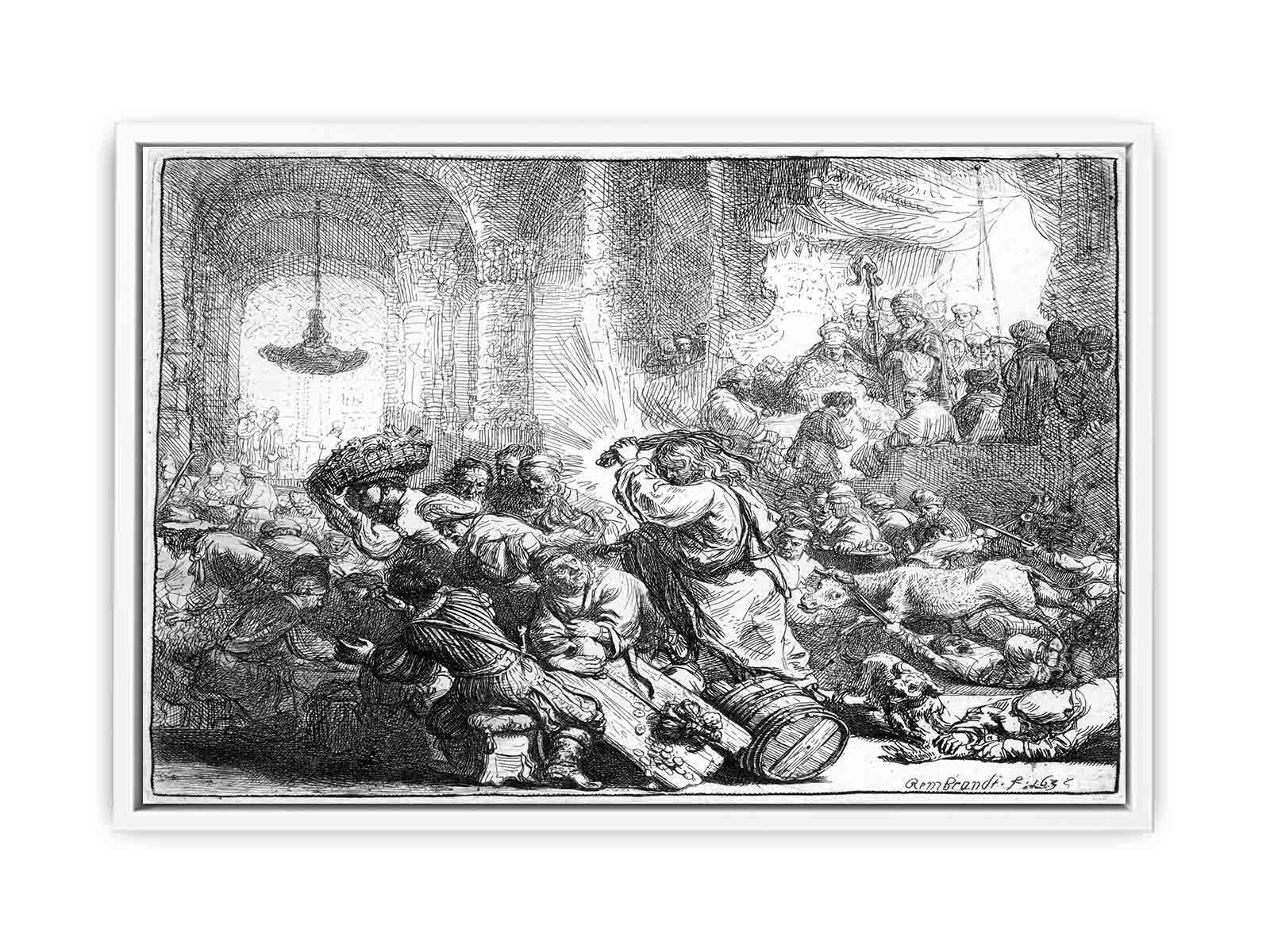 Christ driving the Money Changers from the Temple 2 Painting