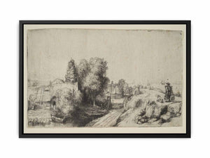 Landscape with a Milkman Painting