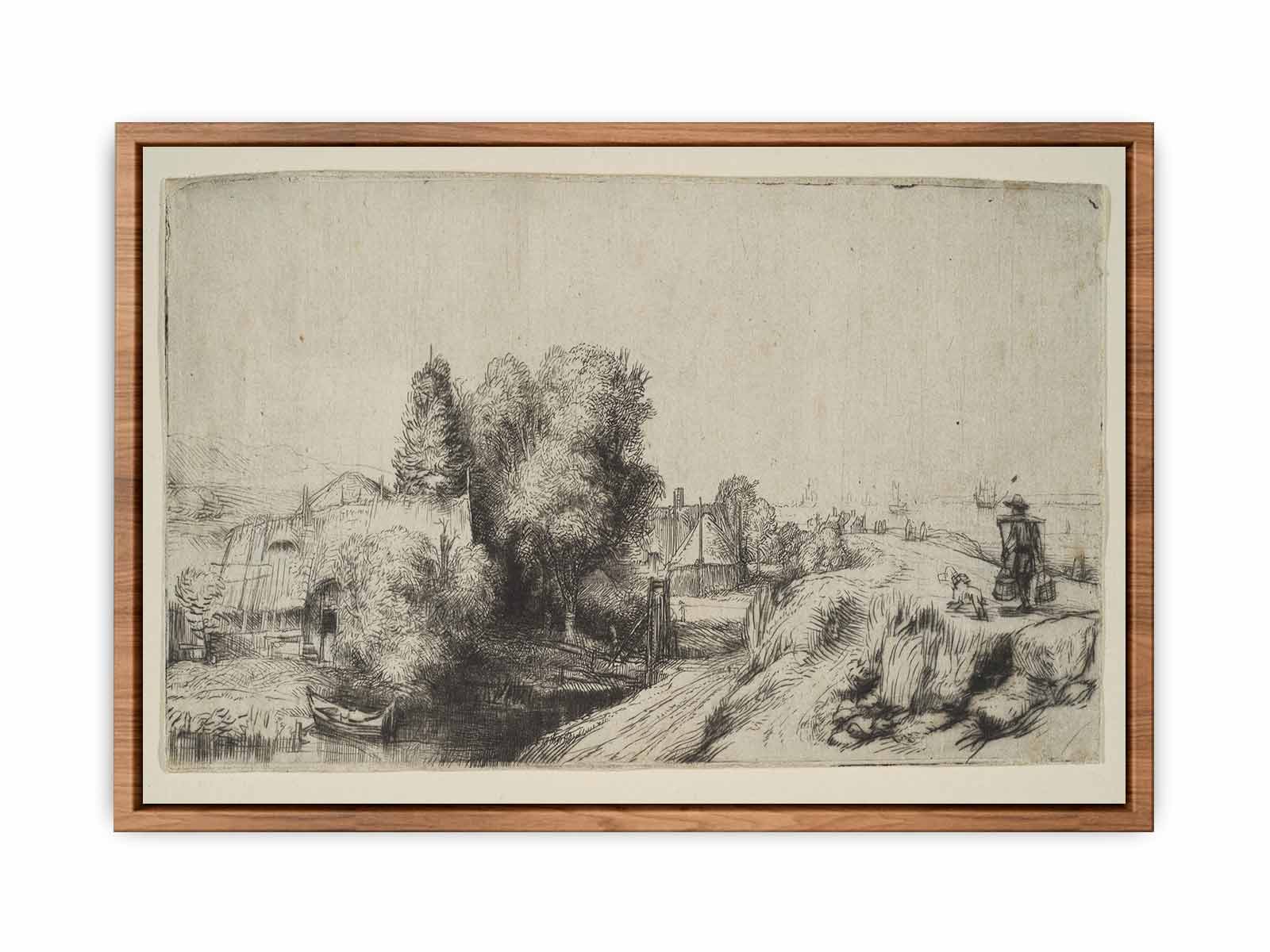 Landscape with a Milkman Painting