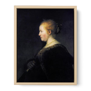 Portrait of a Young Woman with the Fan Painting
