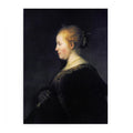 Portrait of a Young Woman with the Fan Painting