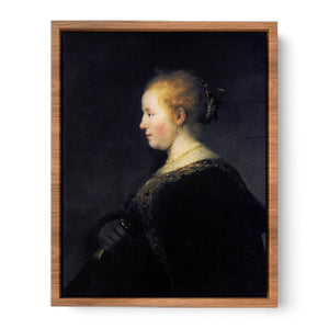 Portrait of a Young Woman with the Fan Painting