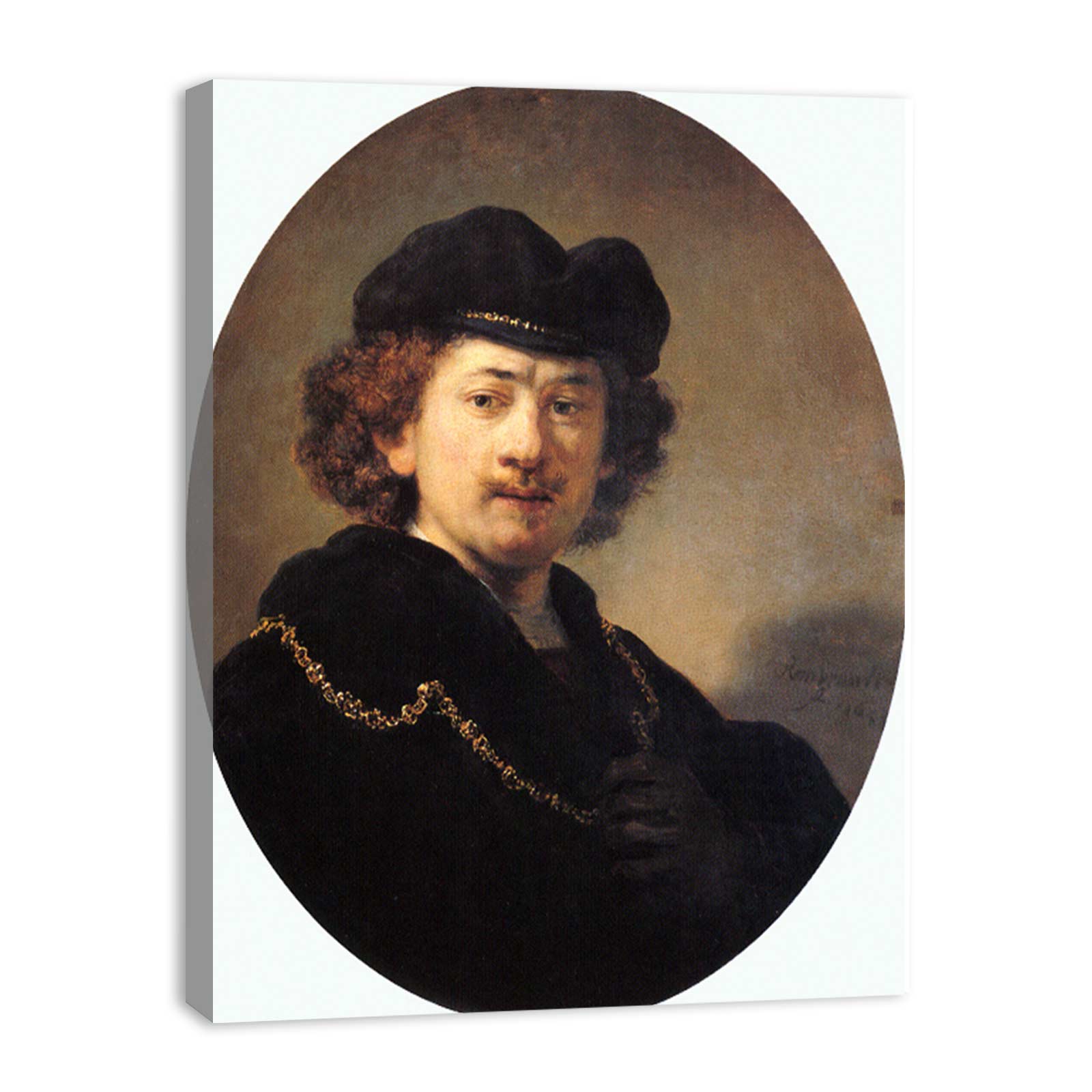 Self-Portrait with a Gold Chain Painting