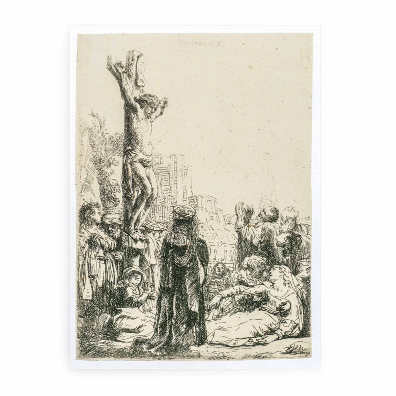 The Crucifixion Small Plate Painting