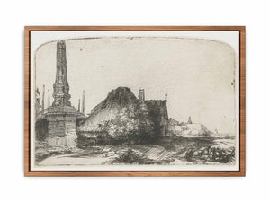 Landscape with an Obelisk Painting