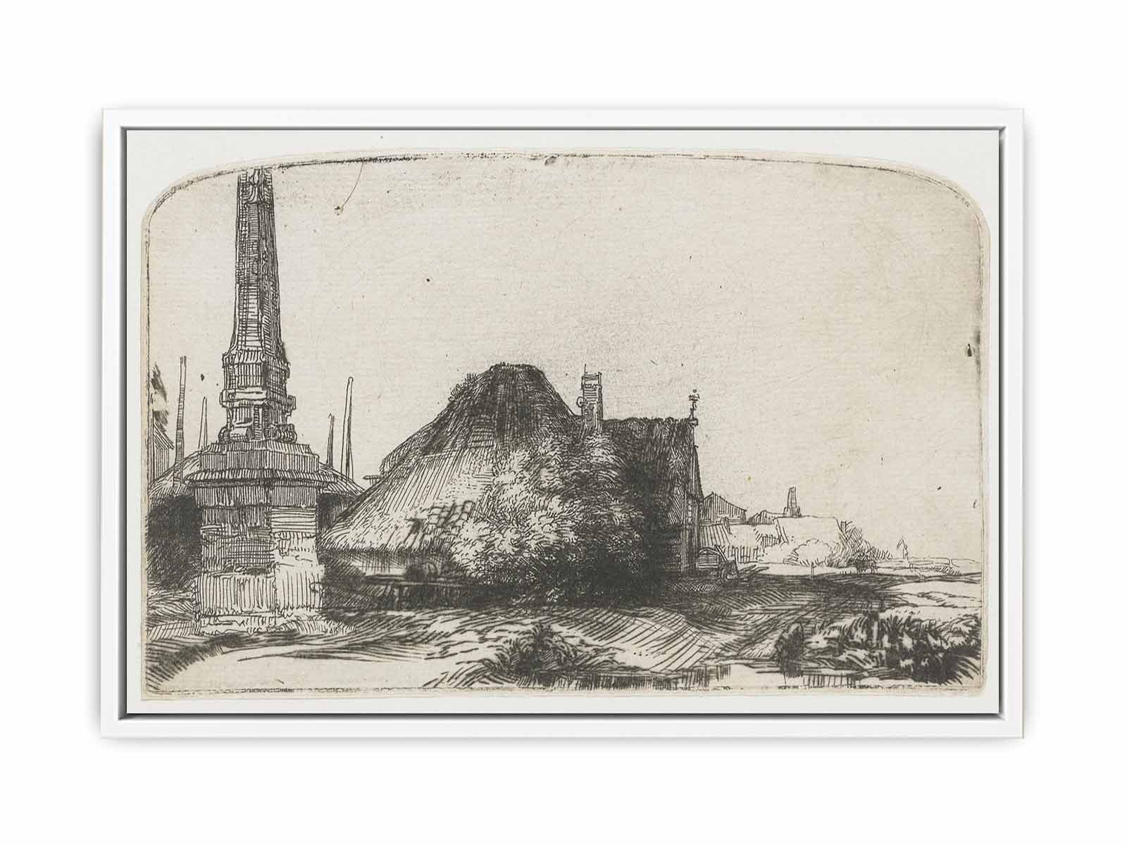 Landscape with an Obelisk Painting