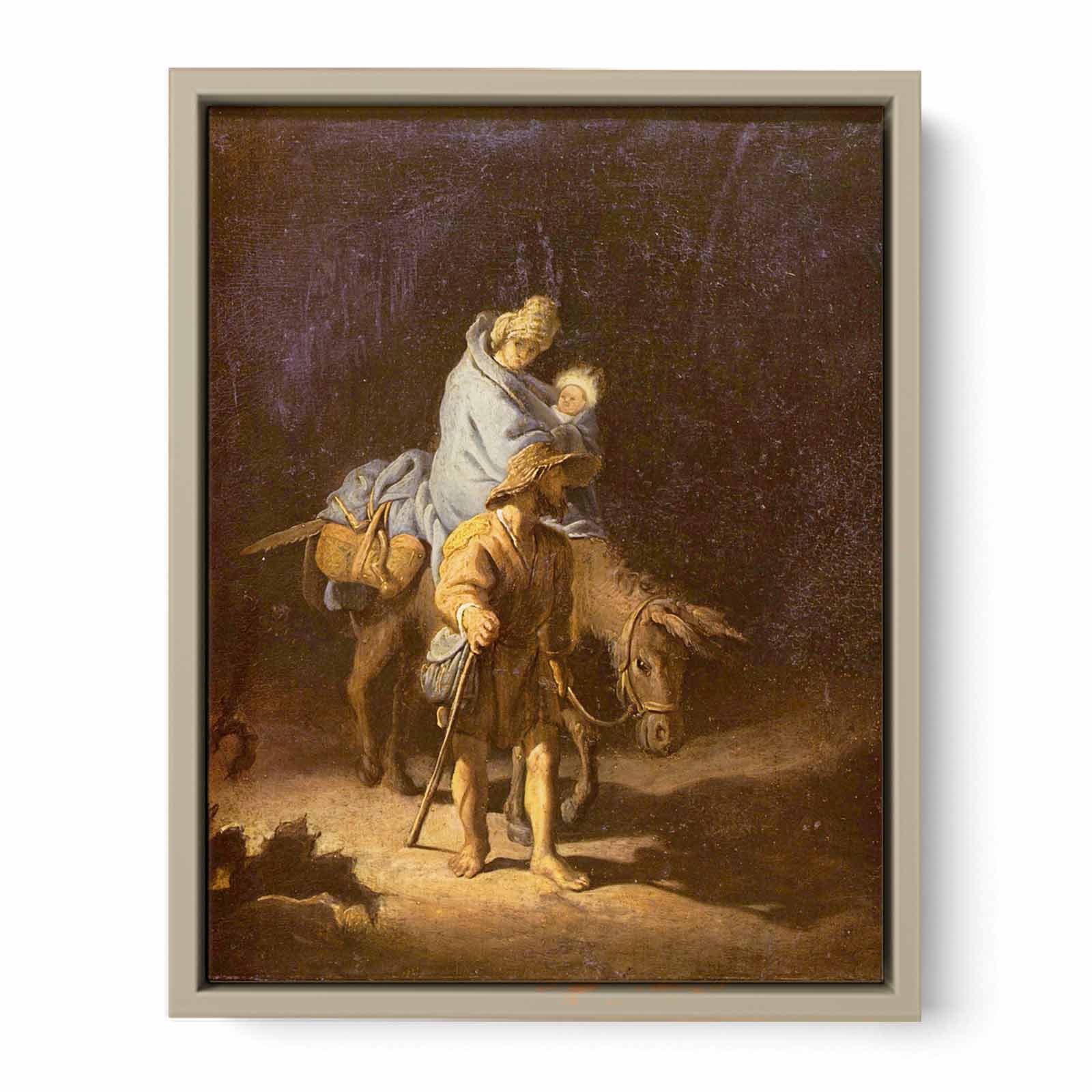 The flight into Egypt Painting