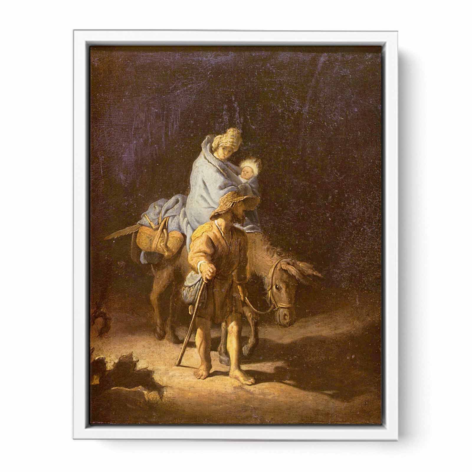 The flight into Egypt Painting