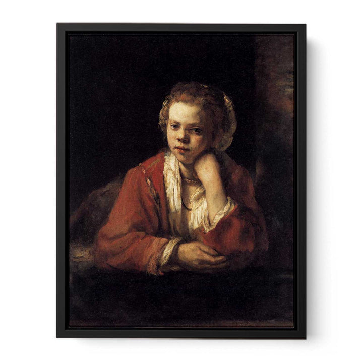 Girl at a Window Painting