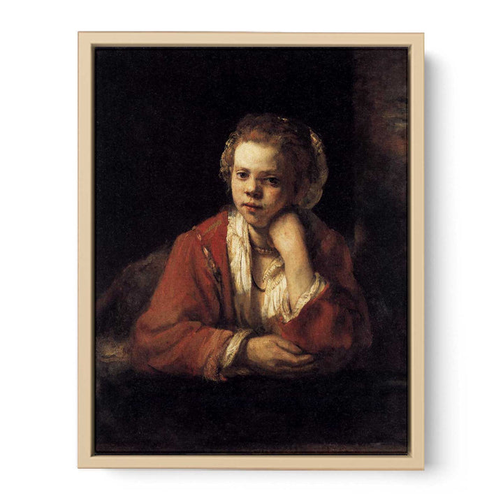 Girl at a Window Painting