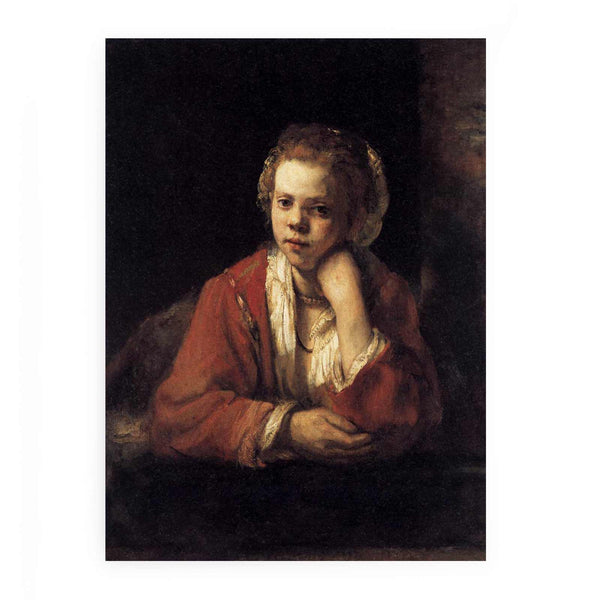 Girl at a Window Painting