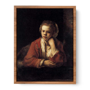 Girl at a Window Painting