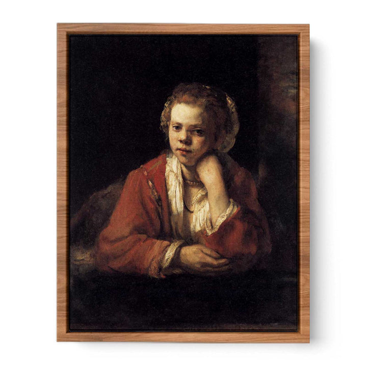 Girl at a Window Painting