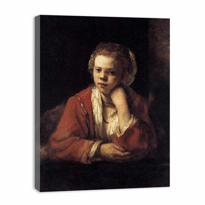 Girl at a Window Painting