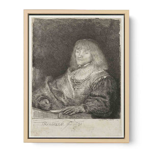 Man at a desk wearing a cross and chain 2 Painting