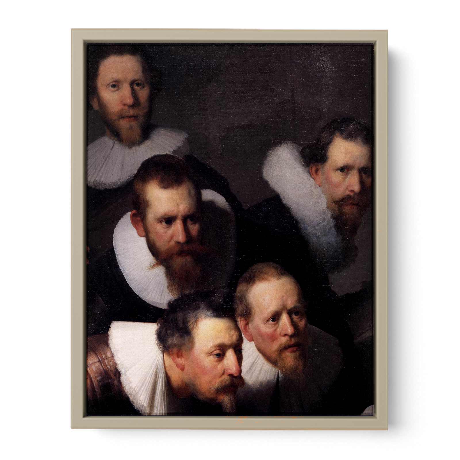 The Anatomy Lecture of Dr. Nicolaes Tulp (detail) Painting