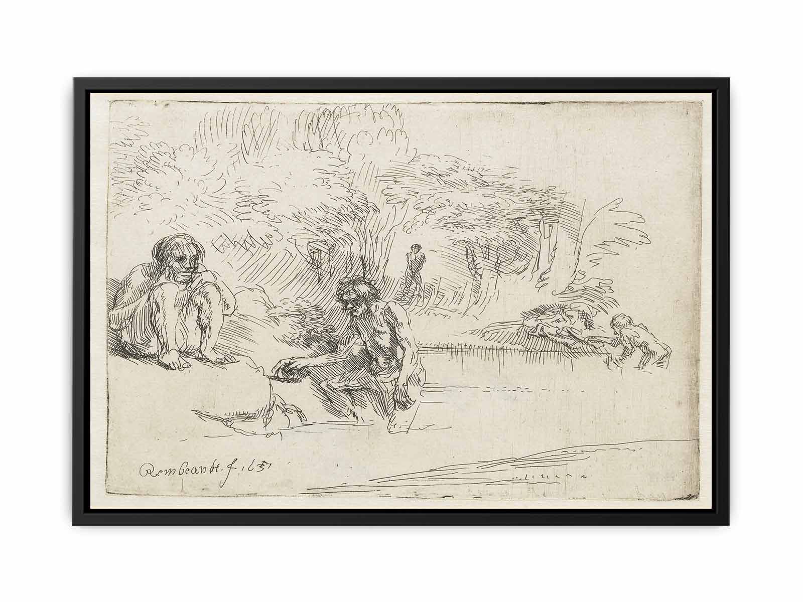 The Bathers Painting