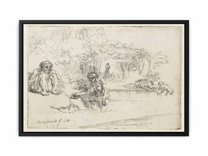 The Bathers Painting