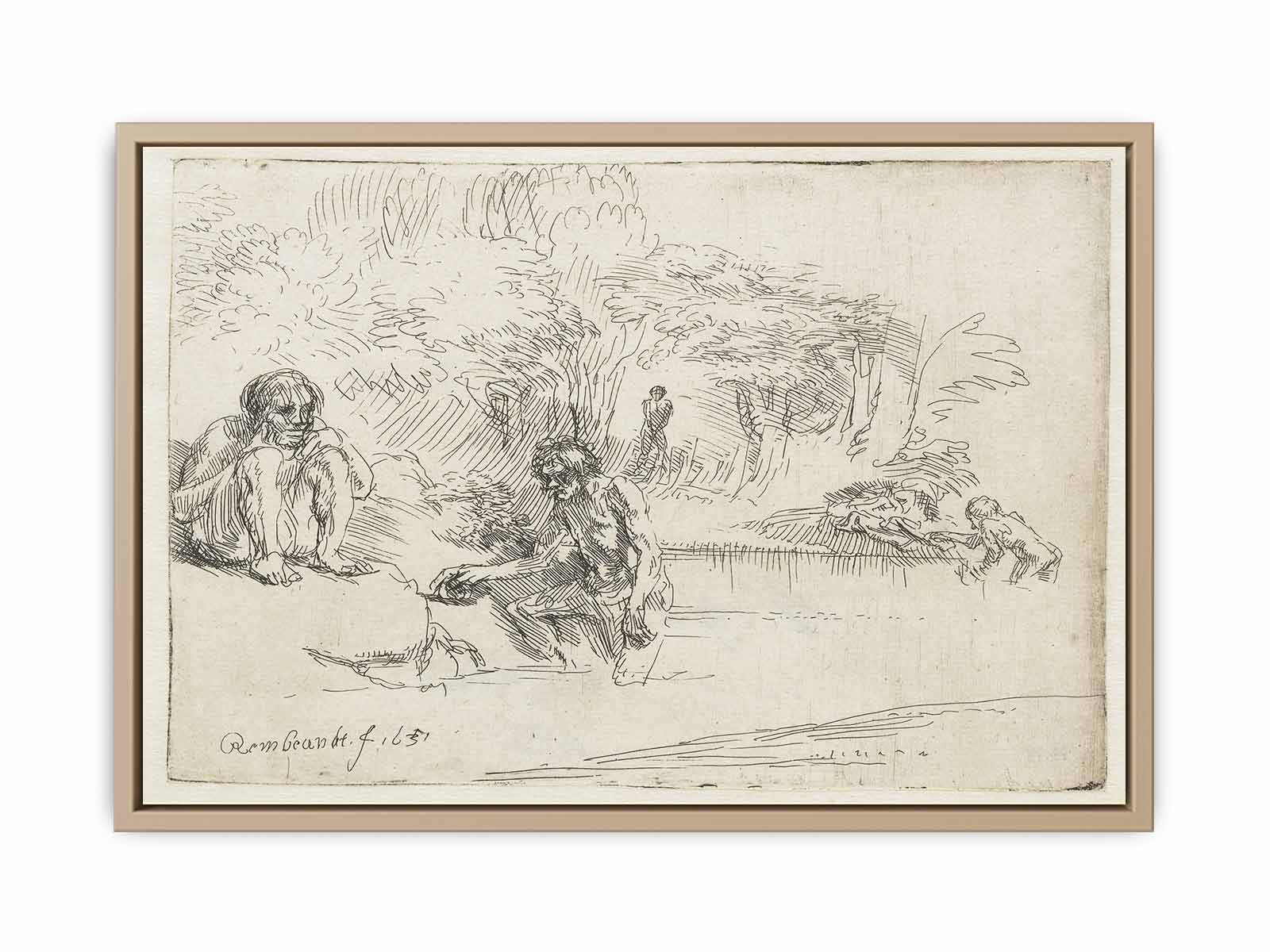 The Bathers Painting