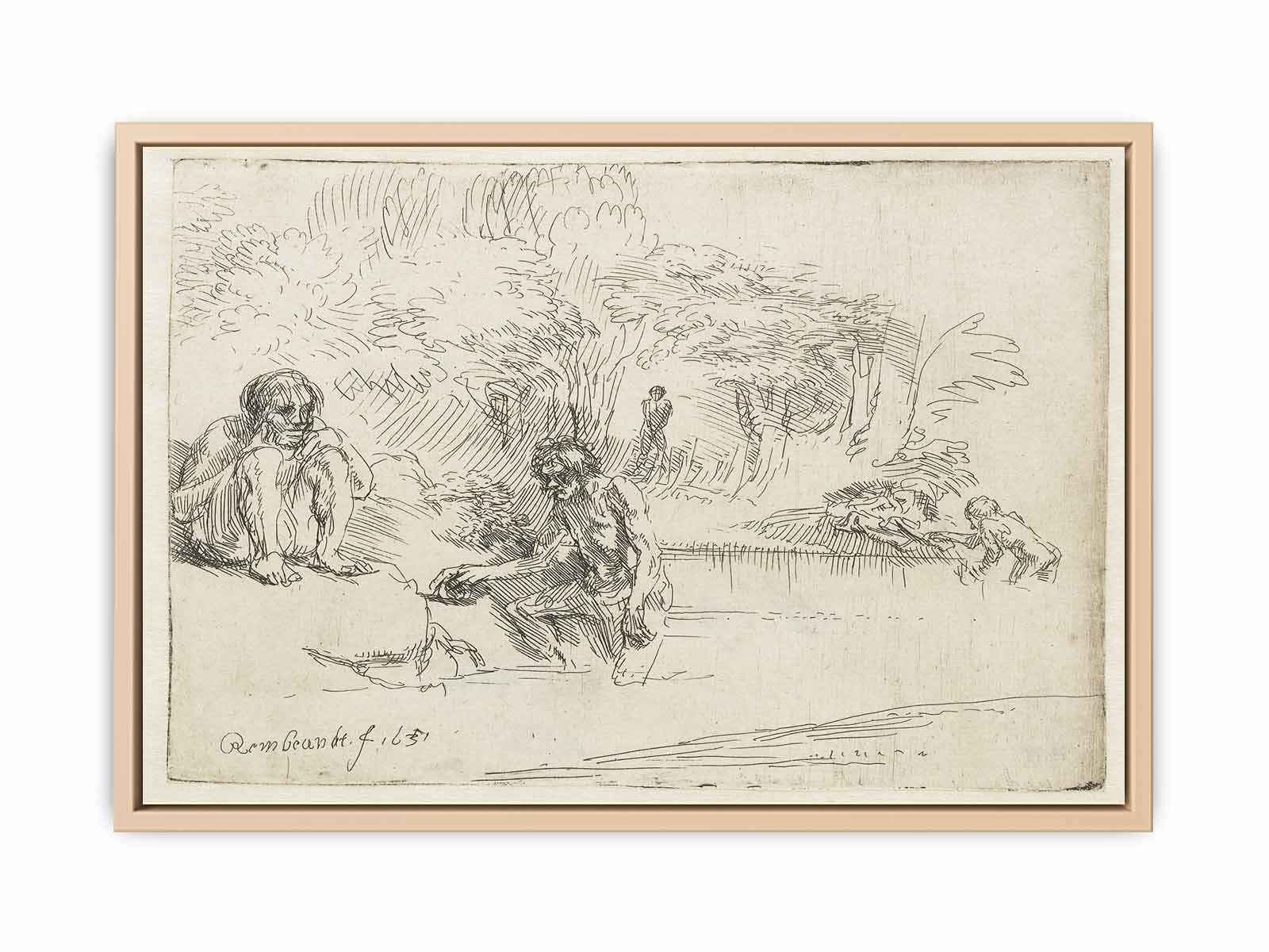 The Bathers Painting