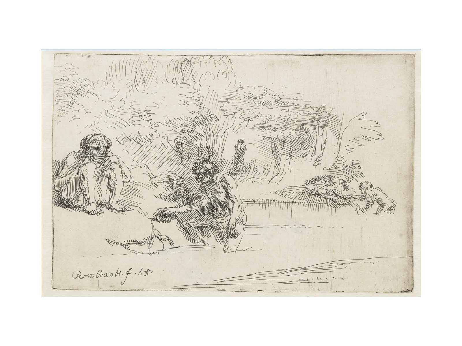 The Bathers Painting