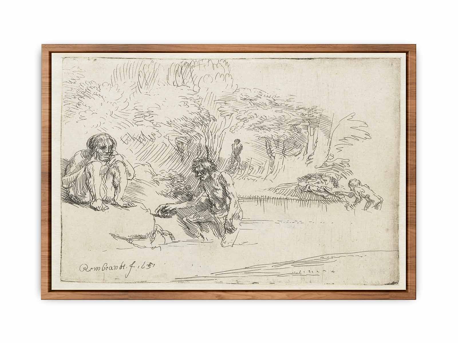 The Bathers Painting