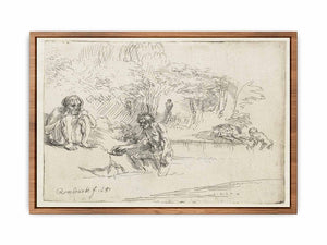 The Bathers Painting