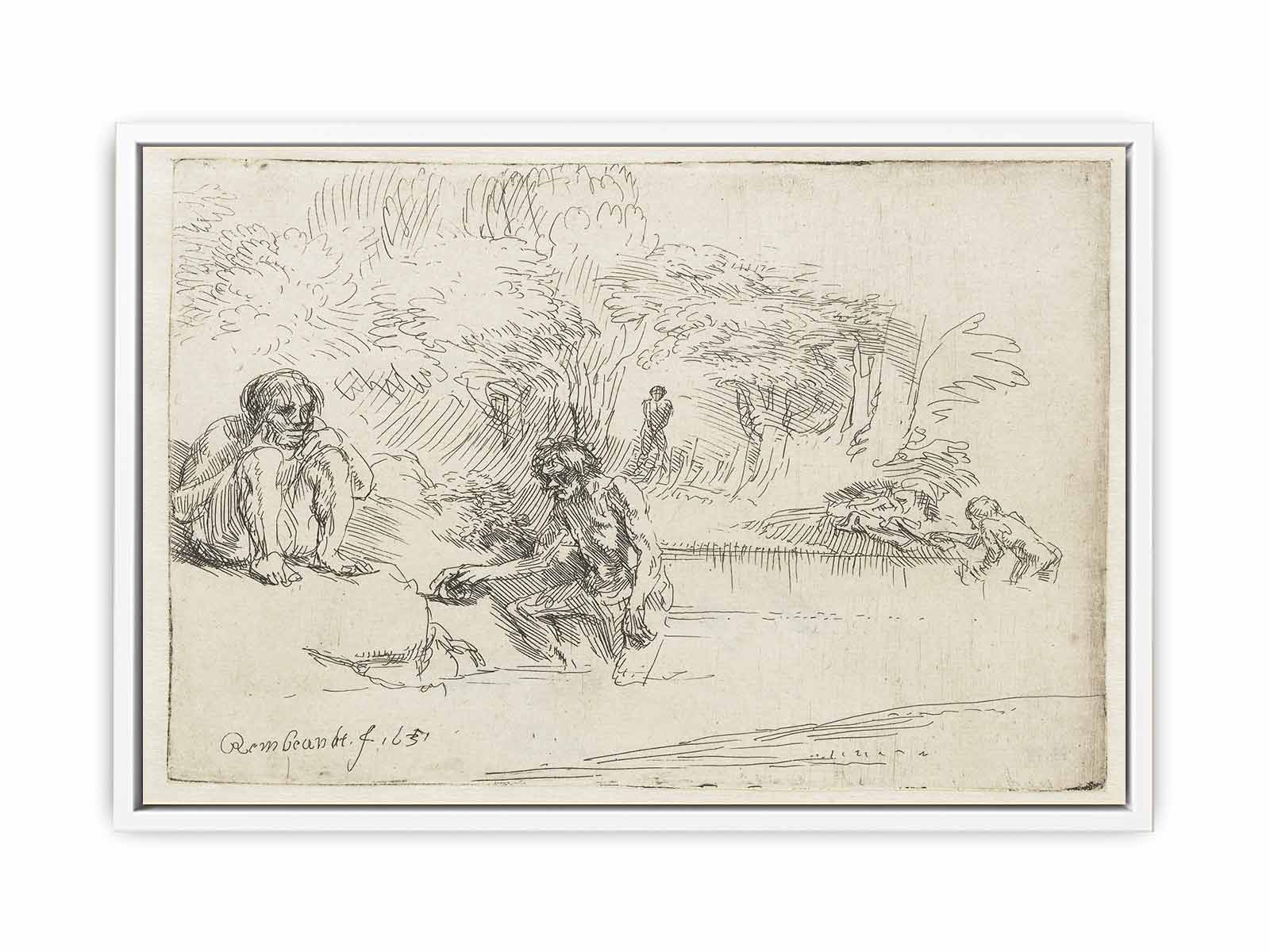 The Bathers Painting