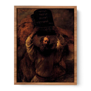 Moses Smashing the Tablets of the Law Painting